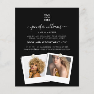 Flyer Elegante Personalizado Foto Logotipo promocional N