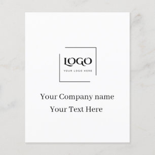 Flyer Elegante plantilla de tu logo personalizada
