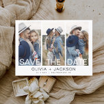 Flyer Elegante presupuesto Guardar la foto blanca de fec<br><div class="desc">Presupuesto Moderno y Elegante Foto Guardar la tarjeta Boda de fecha. La tarjeta de invitación para guardar la fecha incluye tipografía y moda blancas y un diseño sencillo en un fondo blanco al que se puede añadir la imagen personalizada de la fotografía de compromiso.</div>