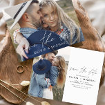 Flyer Elegante presupuesto Guardar la foto manuscrita de<br><div class="desc">Presupuesto Boda Presupuestaria Escrita a Mano Guardar las Tarjetas de Fecha que tienen una foto en la parte delantera y trasera. Las tarjetas Save the Date Fall, Autumn, Winter, Spring o Summer contienen una moderna tipografía de escritura cursiva con letras a mano que son elegantes, simples y modernas para usar...</div>