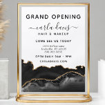 Flyer Elegante Salón de Agate Negro y Oro Gran Apertura<br><div class="desc">Anuncie la gran inauguración de su salón con este sofisticado volante. El elegante diseño presenta un lujoso patrón de mármol negro y dorado agate, perfecto para salones y spas de gama alta. Con un personalizable sencillo con los detalles de su salón, este folleto cautivará a los clientes potenciales y creará...</div>