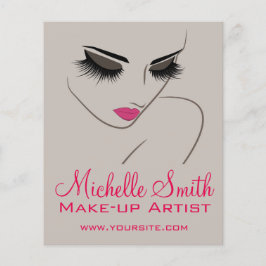 Flyer Elegante salón de belleza con extensión de ceniza