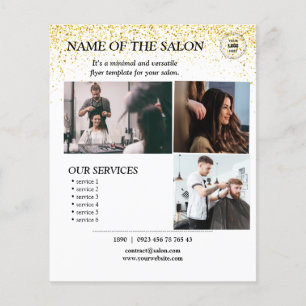Flyer Elegante Salón de Salones de Oro