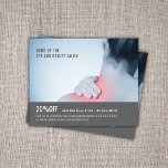 Flyer Elegante Terapia De Masaje Fotográfico Gris Azul<br><div class="desc">Elegante volante, plantilla de diseño de cupones con una foto profesional de estudio. Herramienta de marketing perfecta para sus clientes. Este volante es totalmente personalizable, puedes agregarle tus datos personales fácilmente. Si necesita ayuda para personalizar, por favor contáctenos. Puedes hacer coincidir este producto con tarjetas de visita de nuestra tienda....</div>