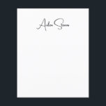 Flyer Elegante y sencillo nombre Minimalista negro y bla<br><div class="desc">Este diseño sencillo,  minimalista y sencillo es para usted. ¿Por qué usar uno ordinario? ¿Qué tal este diseño que te llamará la atención?</div>