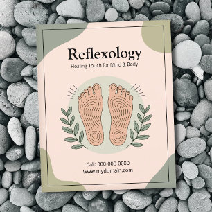 Flyer Elementos Botánicos & Huella - Reflexología