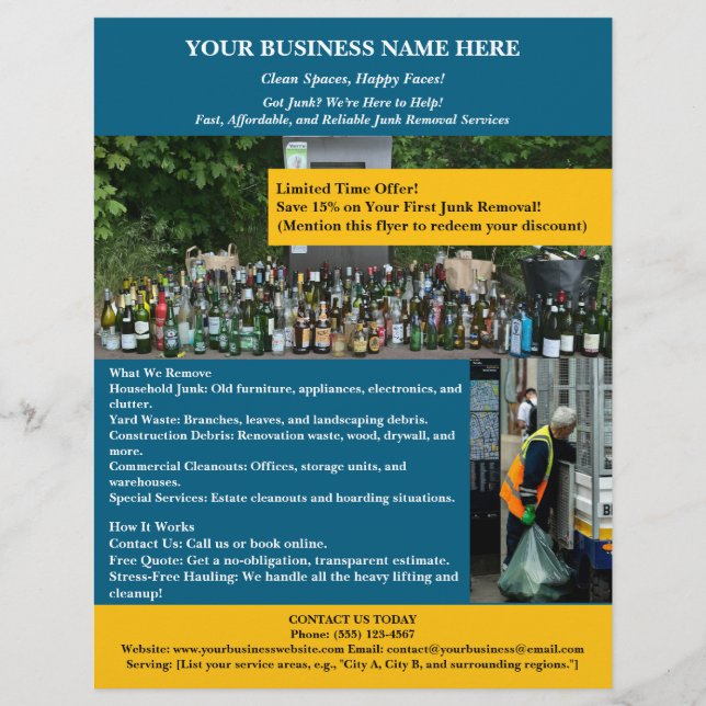 Flyer Eliminación de correo basura única (Frente)