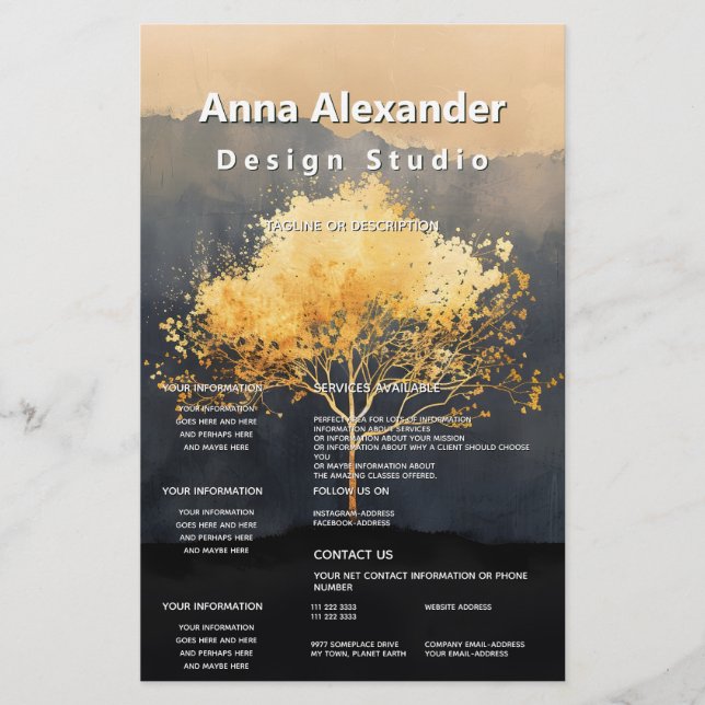 Flyer Ember Canopy | Diseño Minimalista (Frente)