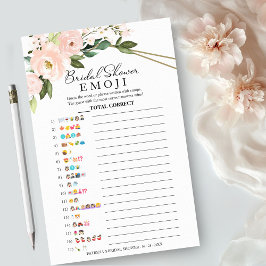 Flyer Emoji de ducha marital pictiva geométrica rosa