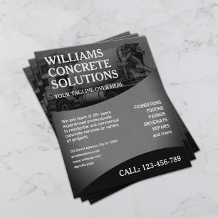 Flyer empresa de hormigón profesional