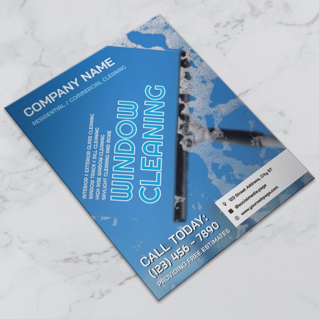 Flyer Empresa de limpieza de ventanas (Subido por el creador)