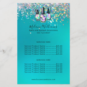 Flyer Empresa de manicura de artista de uñas