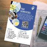 Flyer Empresa de servicios de impuestos<br><div class="desc">Presentamos nuestro folleto comercial de servicios fiscales! ¿Está buscando una forma sencilla y eficaz de promover sus servicios fiscales? ¡Aquí lo encontrarás! Nuestros volantes de diseño profesional son la herramienta perfecta para atraer clientes potenciales y hacer que su negocio tributario destaque. Solicite hoy mismo nuestros Servicios de Impuestos para los...</div>