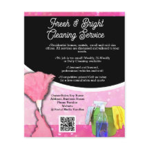 Empresa de servicios de limpieza de espuma rosa