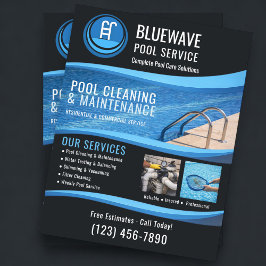Flyer Empresa profesional de servicios de piscinas