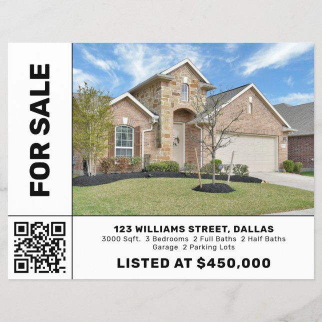 Flyer Empresa profesional geométrica dividida (Frente)