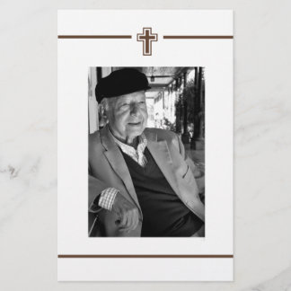 Flyer En memoria de memoria foto de aviso de muerte