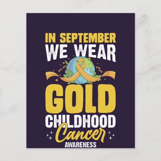 Flyer En Septiembre Usamos El Awarene Del Cáncer Infanti (Frente)