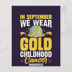 Flyer En Septiembre Usamos El Awarene Del Cáncer Infanti