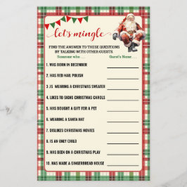 Flyer Encontremos una tarjeta de juego para Navidades in