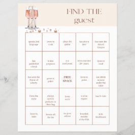 Flyer Encuentra el juego de ducha de novia invitado