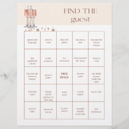 Flyer Encuentra el juego de ducha de novia invitado