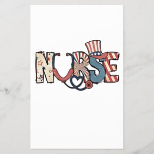 Flyer Enfermera estadounidense 4 de julio: Enfermeras de