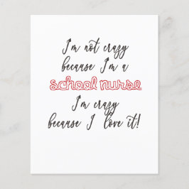 Flyer Enfermero escolar - folleto, papel, bloc de notas,