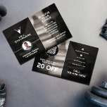 Flyer Entrenador de gimnasia inspirado en el gimnasio<br><div class="desc">Estilo profesional moderno de promoción con espacio para el logotipo, foto de perfil personal, código QR y texto promocional. La página de medios sociales parece que se puede editar más en la opción Editar de abajo. Diseño horizontal único para entrenadores personales de fitness, clubes de gimnasia. La plantilla de logotipo...</div>