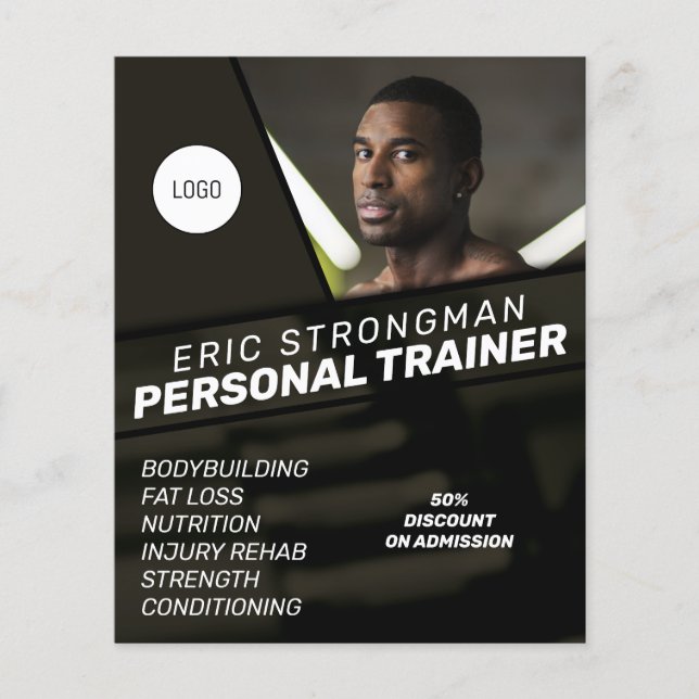 Flyer Entrenadores de estilo masculino moderno (Frente)