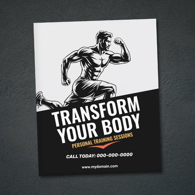 Flyer Entrenamiento Personal Simple (Simple Personal Training Flyer)