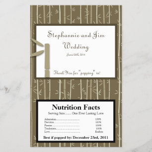 Flyer Envoltorio de palomitas de microondas Bamboo Bliss