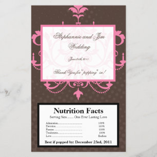 Flyer Envoltorio de palomitas de microondas Lámpara de a