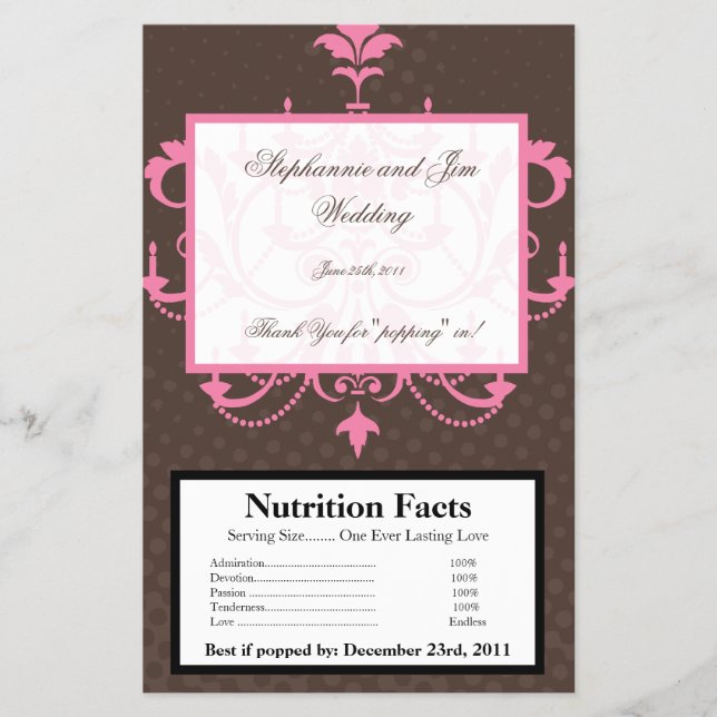 Flyer Envoltorio de palomitas de microondas Lámpara de a (Frente)