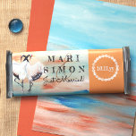 Flyer Envoltura de bar con canto de Boda de grúa de colo<br><div class="desc">Sienna Beige, la marca multiusos Turquoise boda es versátil para bares de caramelos, pasteles y muchos otros favoritos. Los postres especiales o regalos para llevar a casa son hermosos con la foto de la novia y el novio y la redacción especial. El papel de presupuesto beige y cian es una...</div>