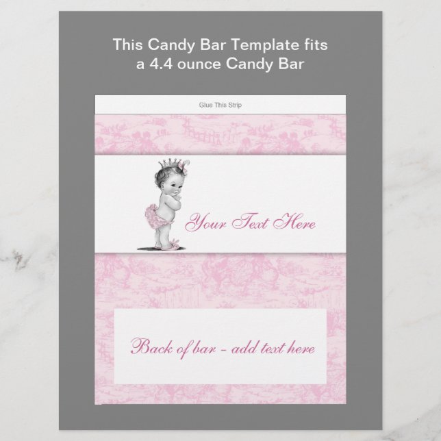 Flyer Envoltura de barra de candelabro de Baby Shower co (Frente)