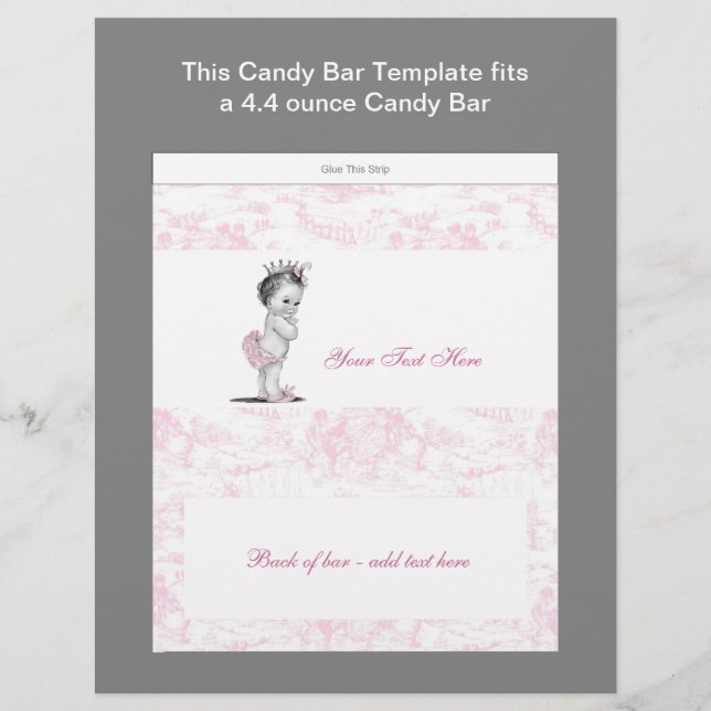 Flyer Envoltura de barra de candelabro de Baby Shower co (Frente)