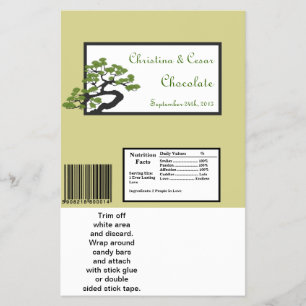 Flyer Envoltura de barra grande de Hershey's Bonsái verd