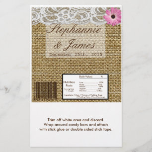 Flyer Envoltura de barra grande de Hershey's con encaje 