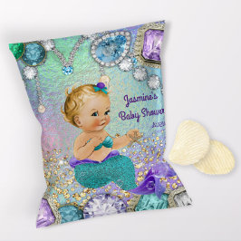 Flyer Envoltura de la bolsa de la sirena Baby Shower Chi