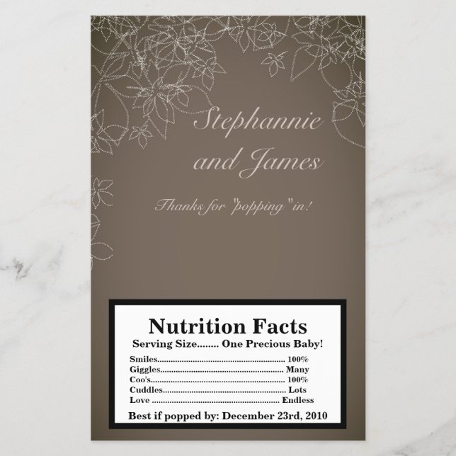 Flyer Envoltura de palomitas de maíz de microondas Gris  (Frente)