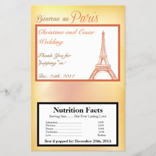 Flyer Envoltura de palomitas de microondas en París