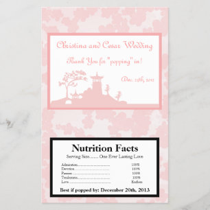 Flyer envoltura de palomitas de microondas Jardín Orient