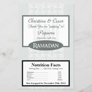 Flyer Envoltura de palomitas de microondas suave azul is