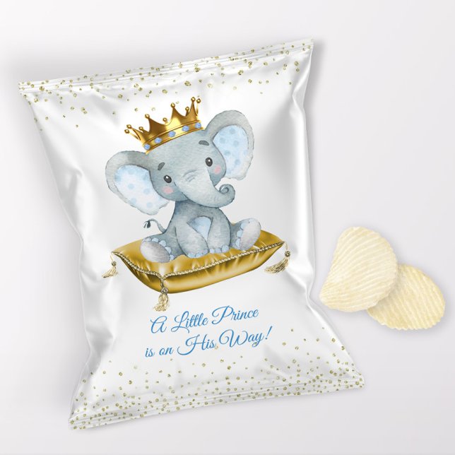 Flyer envolturas de bolsas de chips para baby shower del (1 ounce snack bag wrapper flyer. )