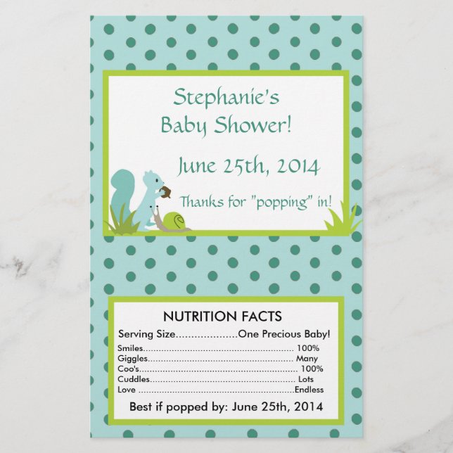 Flyer Envolvente de palomitas de maíz con microondas azu (Frente)