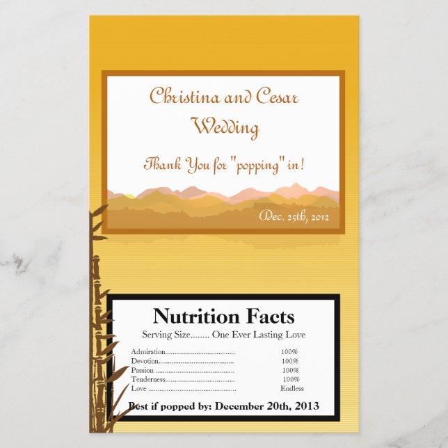 Flyer Envolvente de palomitas de microondas con puesta d (Frente)