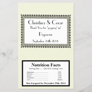 Flyer Envolvente de palomitas de microondas, formalmente