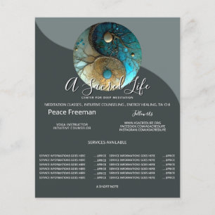Flyer Equilibrio Sagrado   Símbolo del Yin Yang