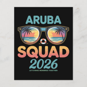 Flyer Equipo de Aruba 2026 Retro